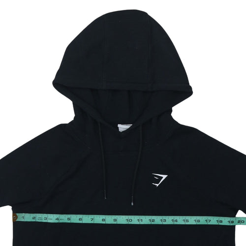 Gymshark Women's Black Pullover Hoodie Size S Polyester Cotton Blend