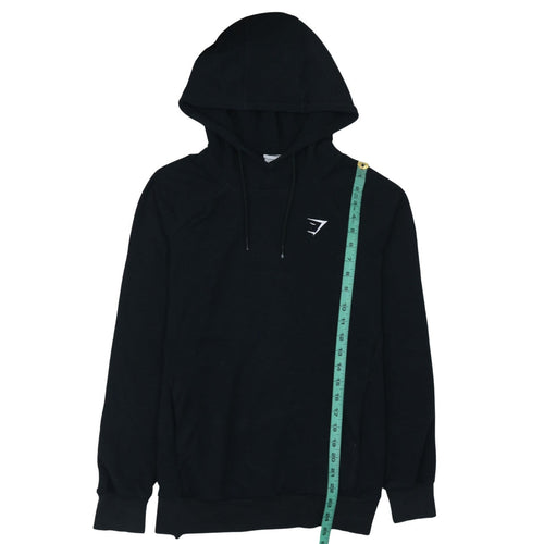 Gymshark Women's Black Pullover Hoodie Size S Polyester Cotton Blend