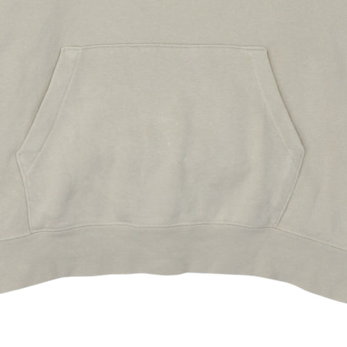 Nike Men's Beige Pullover Hoodie M Regular Fit Fleece Sweatshirt