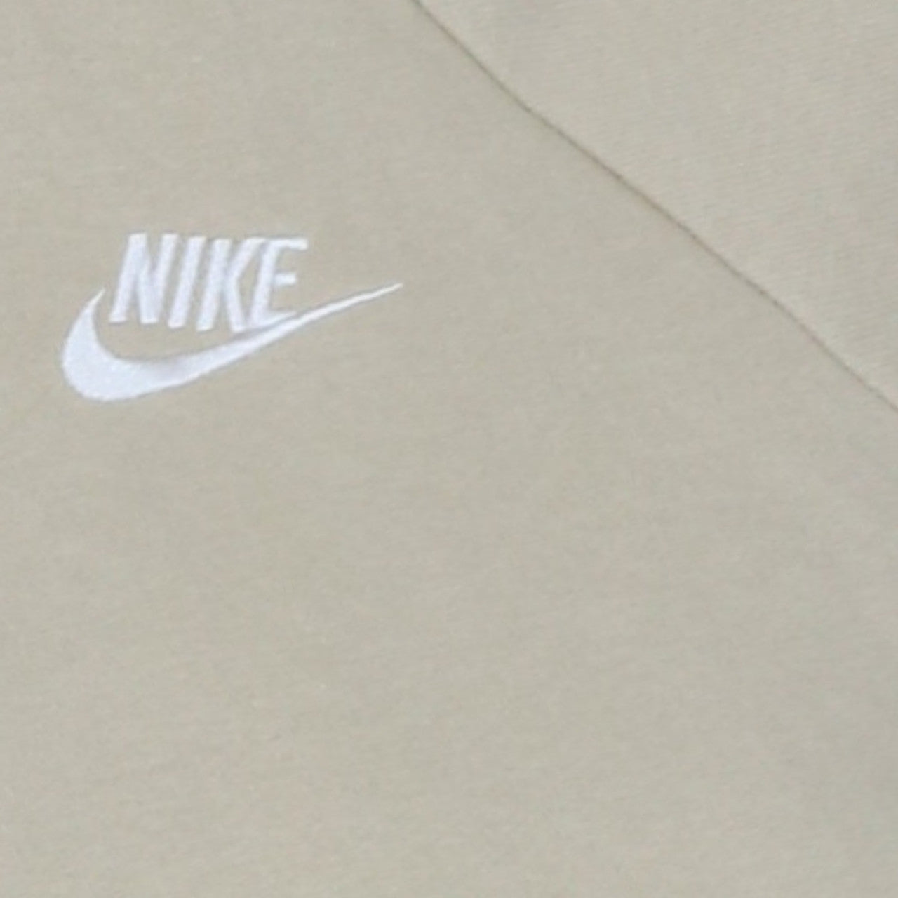 Nike Men's Beige Pullover Hoodie M Regular Fit Fleece Sweatshirt