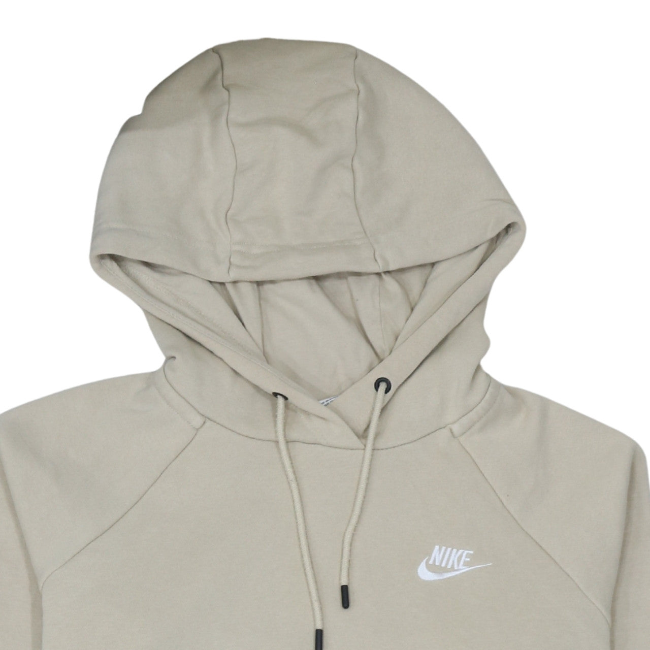Nike Men's Beige Pullover Hoodie M Regular Fit Fleece Sweatshirt