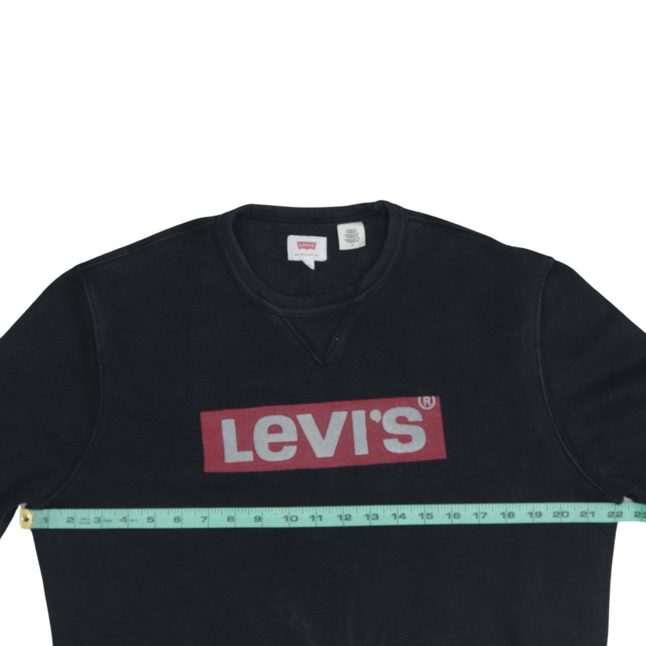Levi's Men's Black Logo Crew Neck Sweatshirt Size M