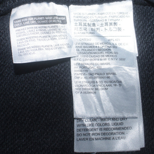 Levi's Men's Black Logo Crew Neck Sweatshirt Size M
