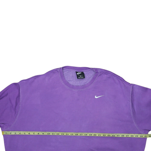 Nike Women's Purple Crew Neck Pullover Sweatshirt 3XL Cotton Blend