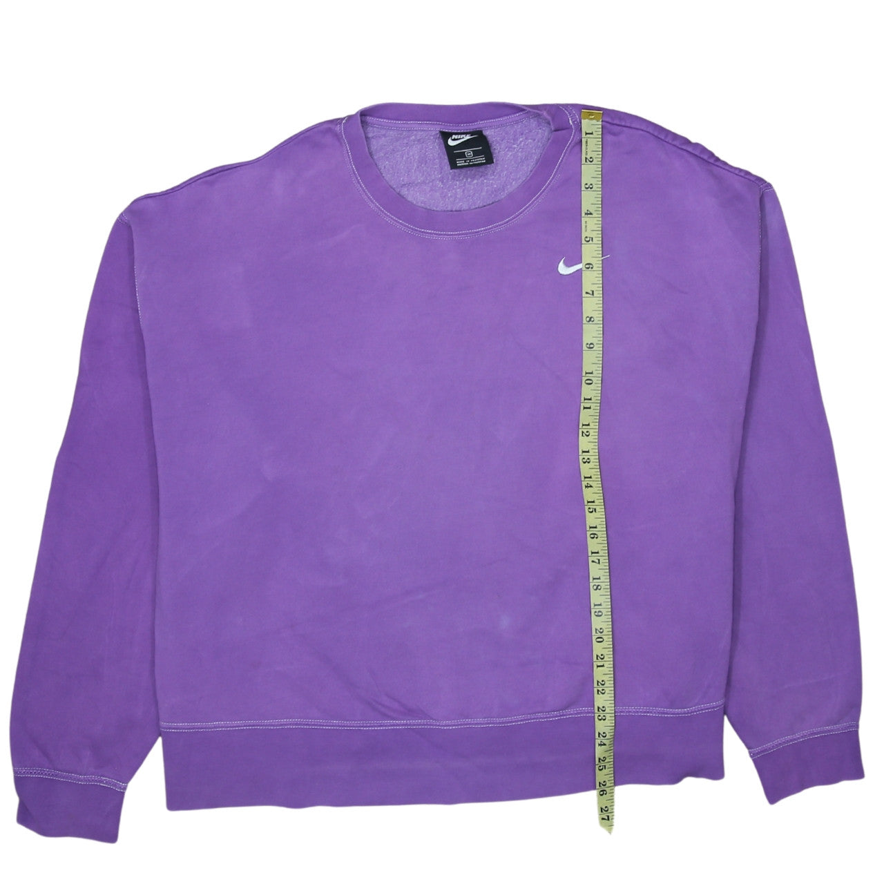 Nike Women's Purple Crew Neck Pullover Sweatshirt 3XL Cotton Blend