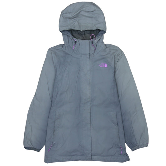 The North Face Women Grey Hooded Waterproof Parka Jacket M