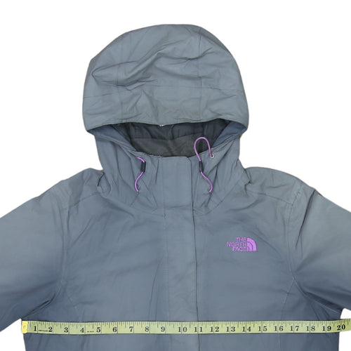 The North Face Women Grey Hooded Waterproof Parka Jacket M