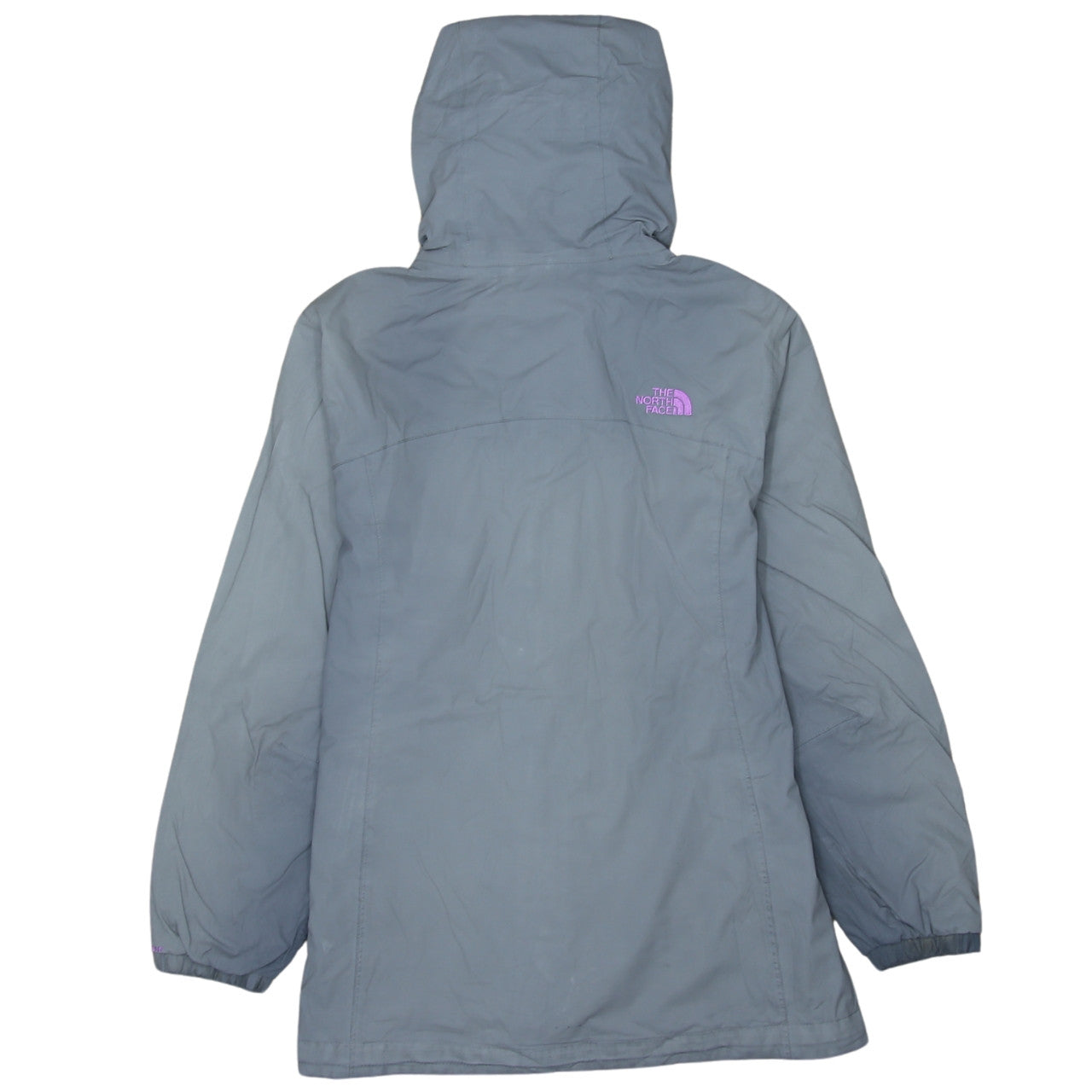 The North Face Women Grey Hooded Waterproof Parka Jacket M