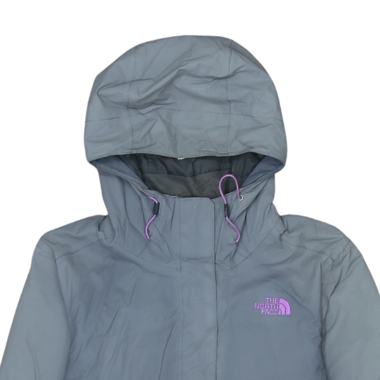 The North Face Women Grey Hooded Waterproof Parka Jacket M