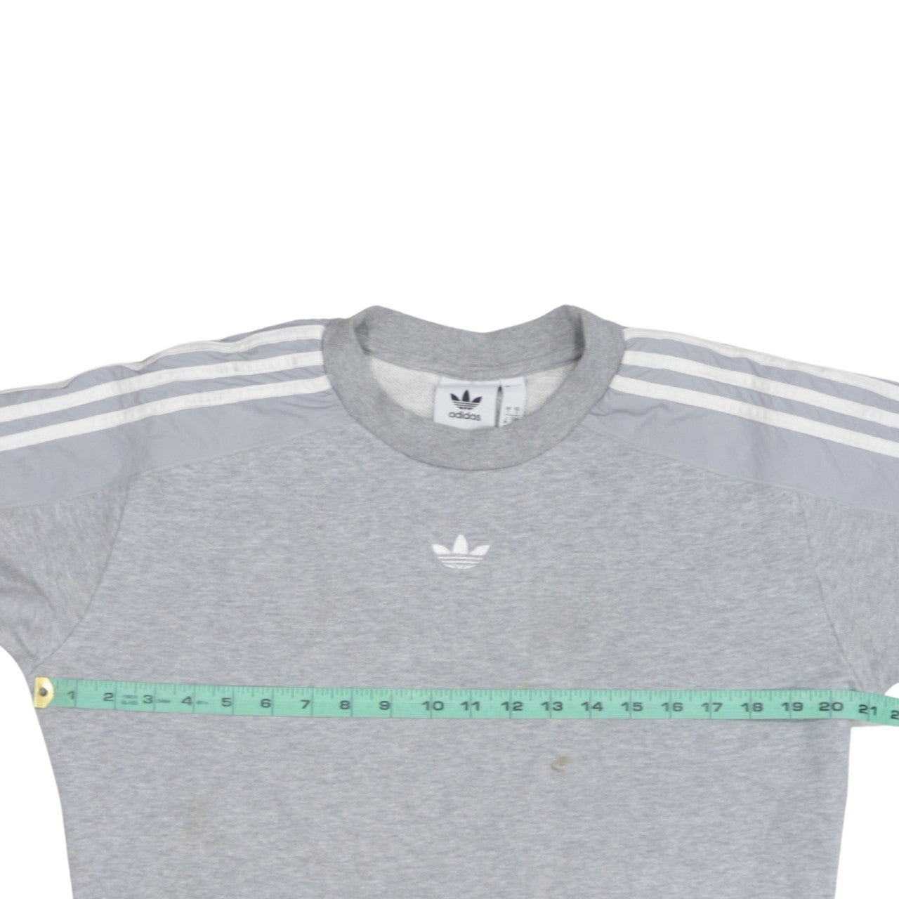 adidas Men's Grey Small Pullover Crew Neck Sweatshirt