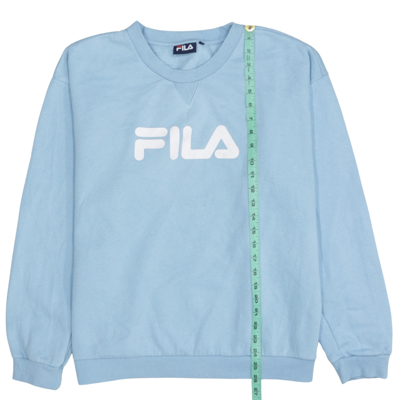 Fila Mens Blue Crew Neck Pullover Sweatshirt L Sportswear