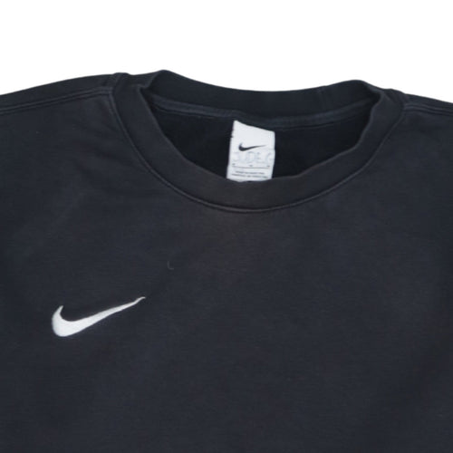 Nike Men's Black Pullover Sweatshirt M Crew Neck Fleece