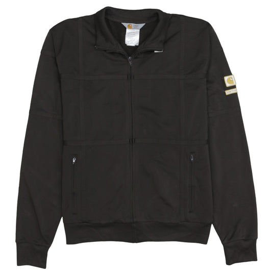 Carhartt Men's Black Track Jacket Size L Polyester Full Zip
