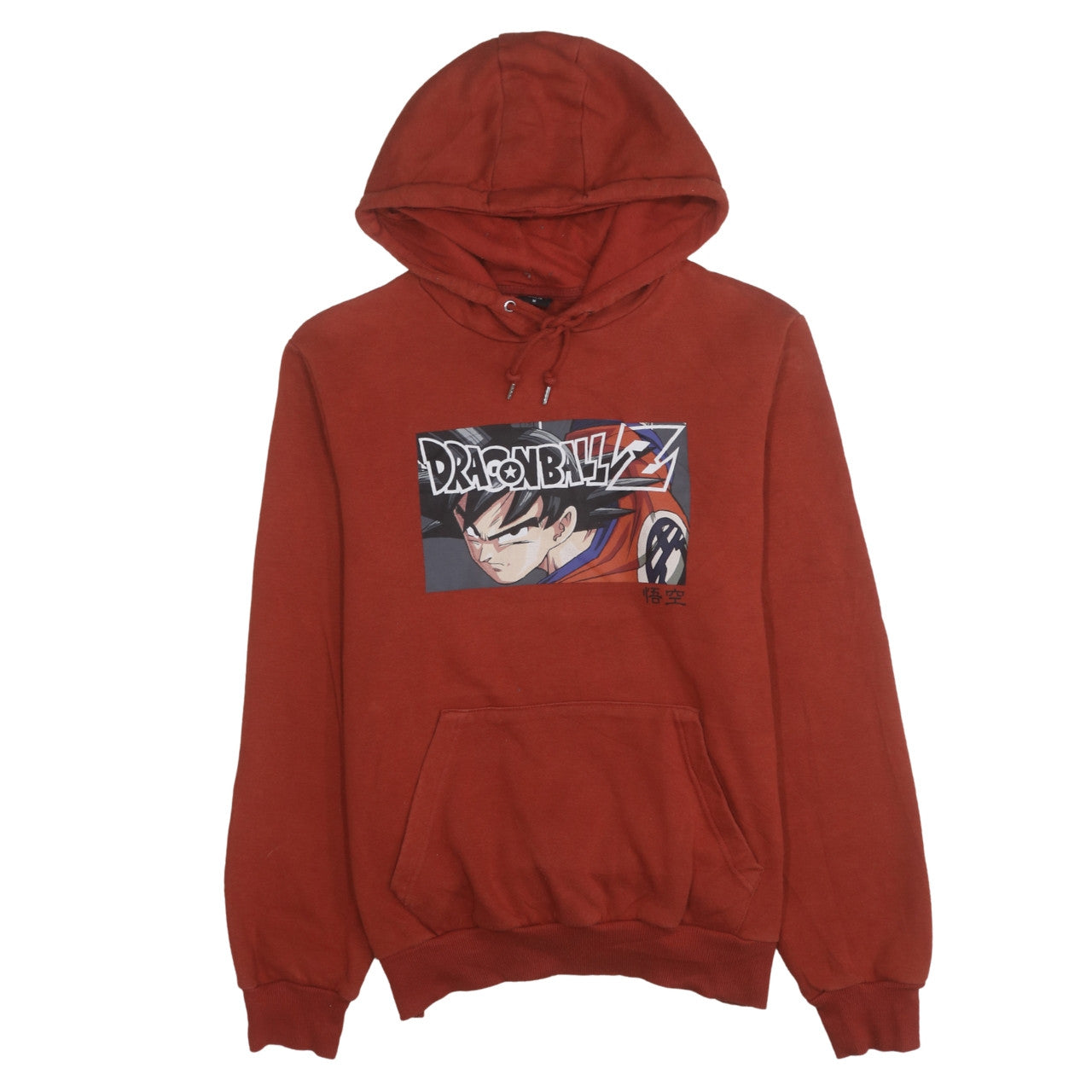 Dragon Ball Z Men's Red Pullover Hoodie Medium Anime Graphic Print