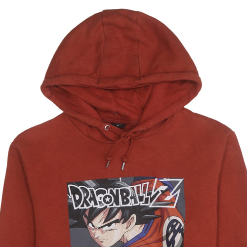Dragon Ball Z Men's Red Pullover Hoodie Medium Anime Graphic Print