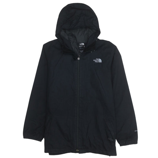 The North Face Boys Black Waterproof Hooded Rain Jacket Size 14-15 Years