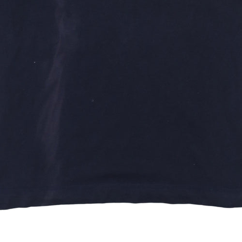 Puma Mens Blue 2XL Crew Neck Sports Logo Short Sleeve T-Shirt