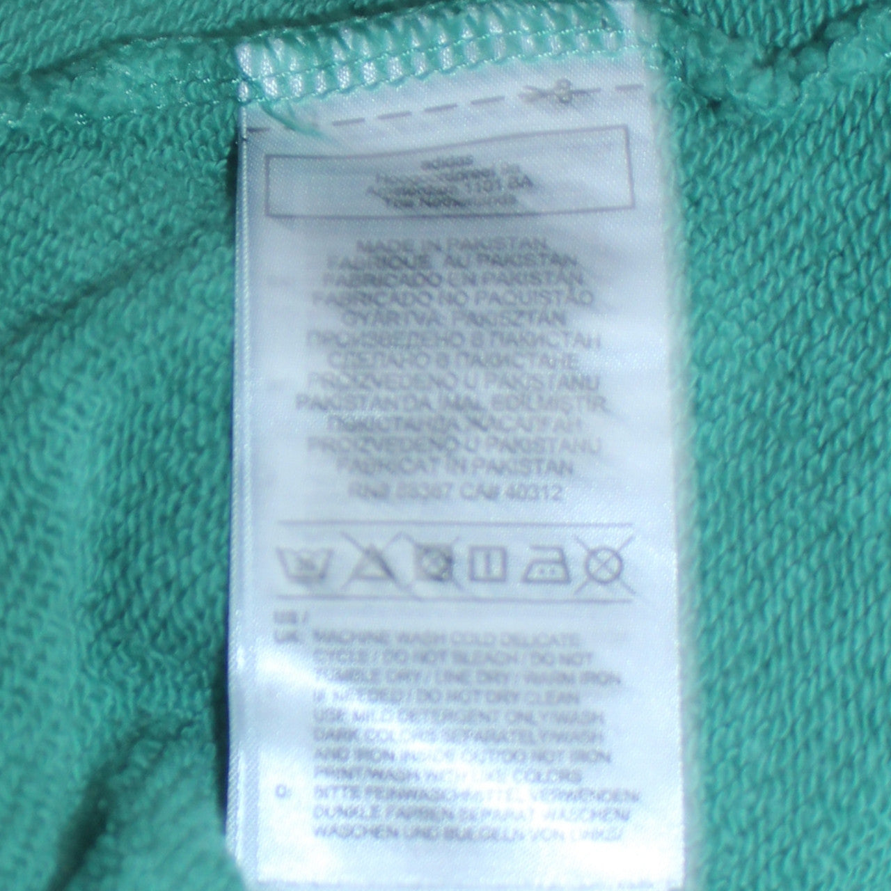 Adidas Womens Green Pullover Hoodie XS Cotton Blend Casual