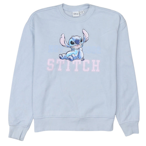 Disney Primark Women Blue Stitch Sweatshirt 2XS Pullover Jumper