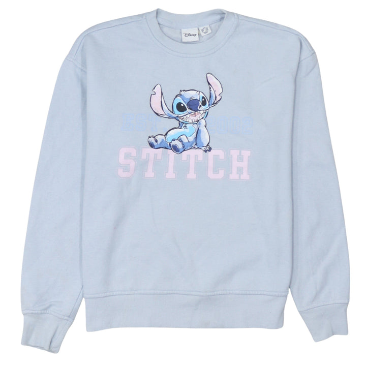 Disney Primark Women Blue Stitch Sweatshirt 2XS Pullover Jumper