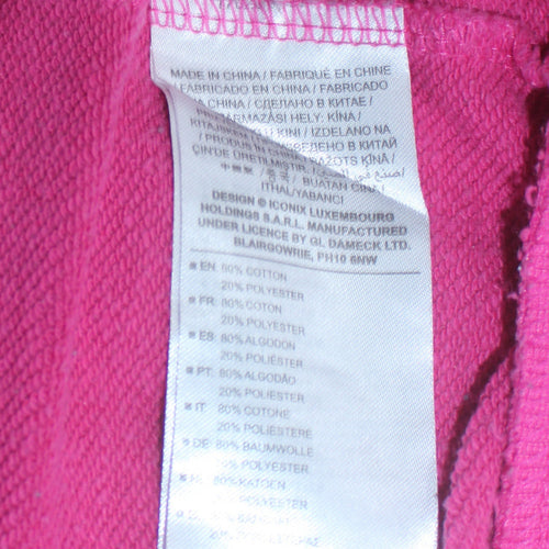 Umbro Womens Pink Cotton Blend Crew Neck Sweatshirt Size L