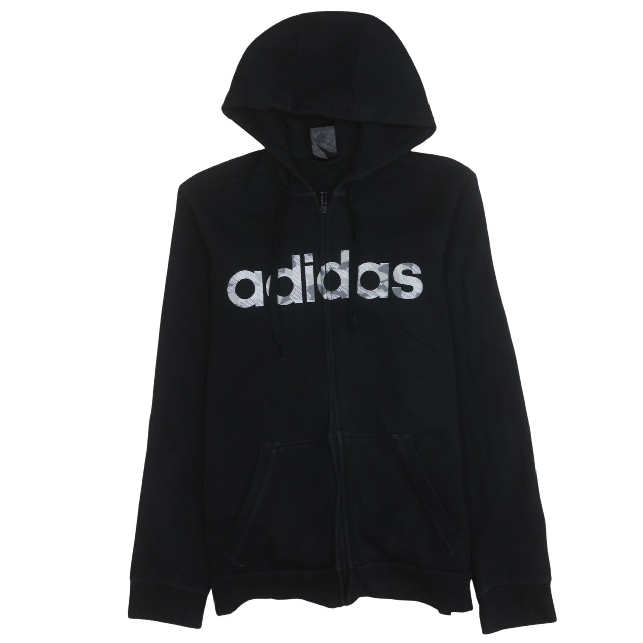 Adidas Men's Black Full Zip Hoodie Size S Sports Fleece
