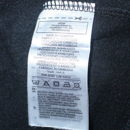 Adidas Men's Black Full Zip Hoodie Size S Sports Fleece