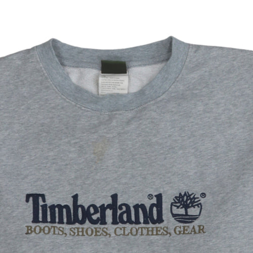 Timberland Mens Grey XL Pullover Fleece Sweatshirt