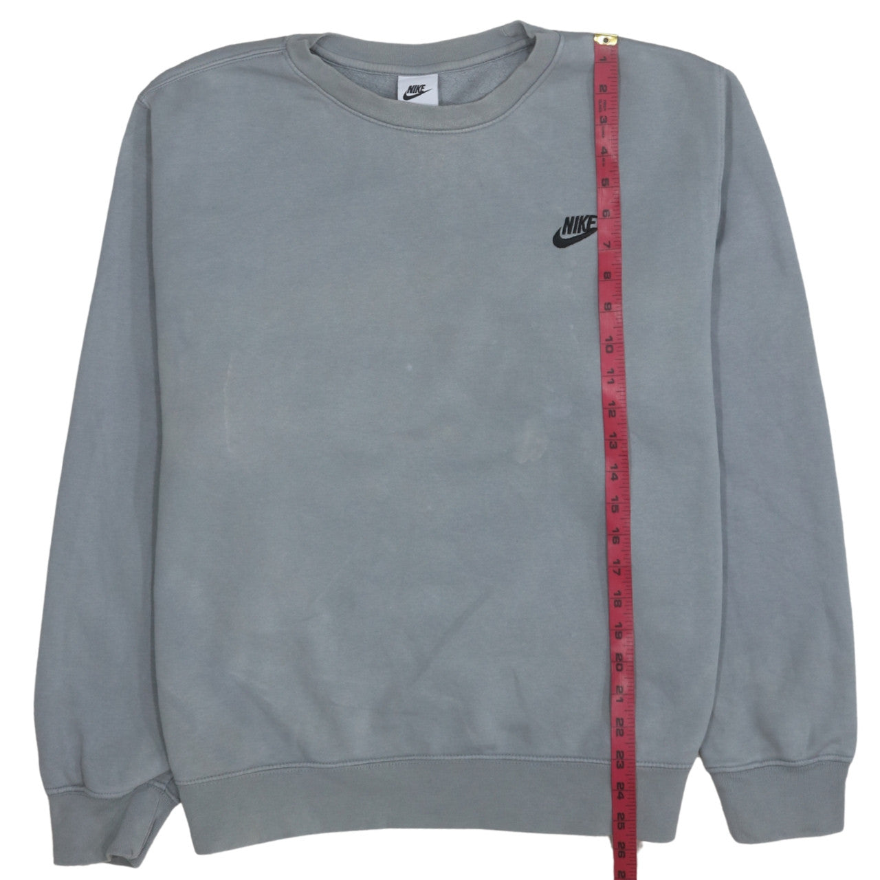 Nike Men's Grey Crew Neck Pullover Sweatshirt L Regular Fit