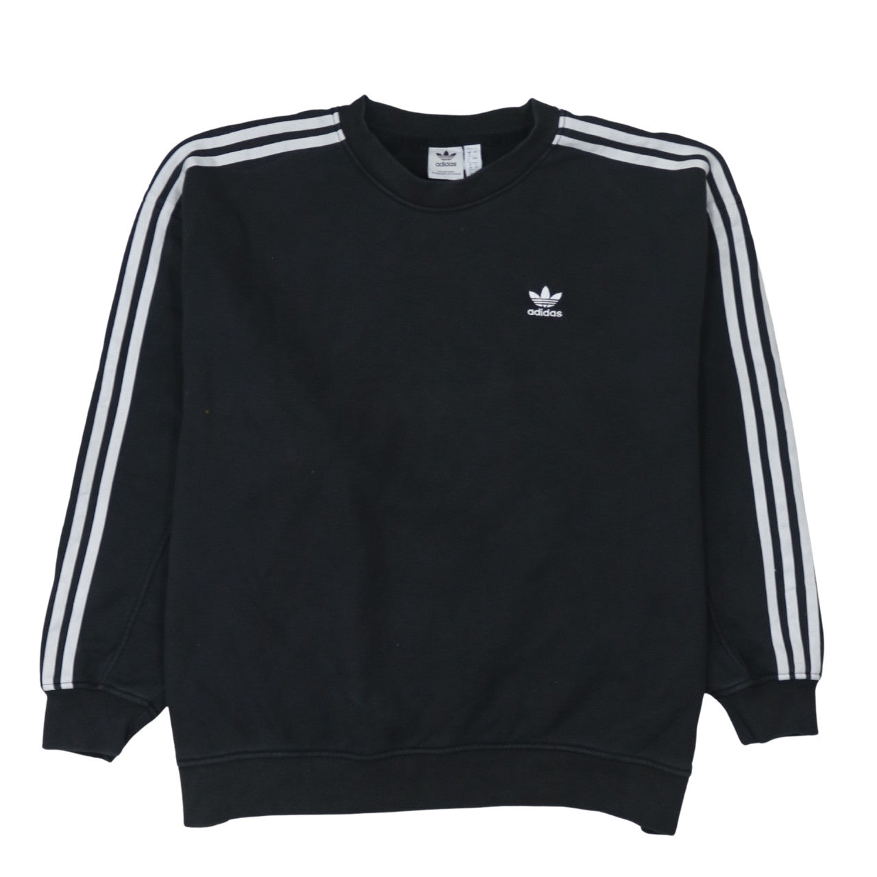 Adidas Men's Black Crew Neck Pullover Sweatshirt Size L