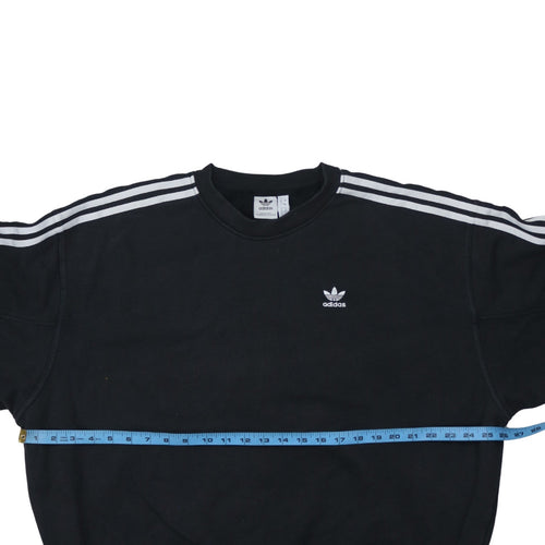 Adidas Men's Black Crew Neck Pullover Sweatshirt Size L