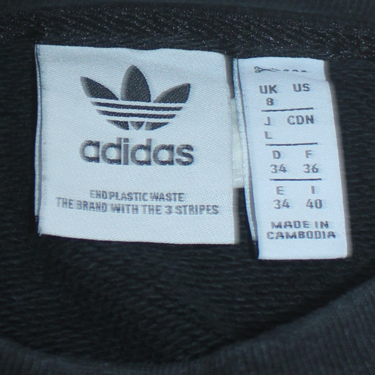 Adidas Men's Black Crew Neck Pullover Sweatshirt Size L