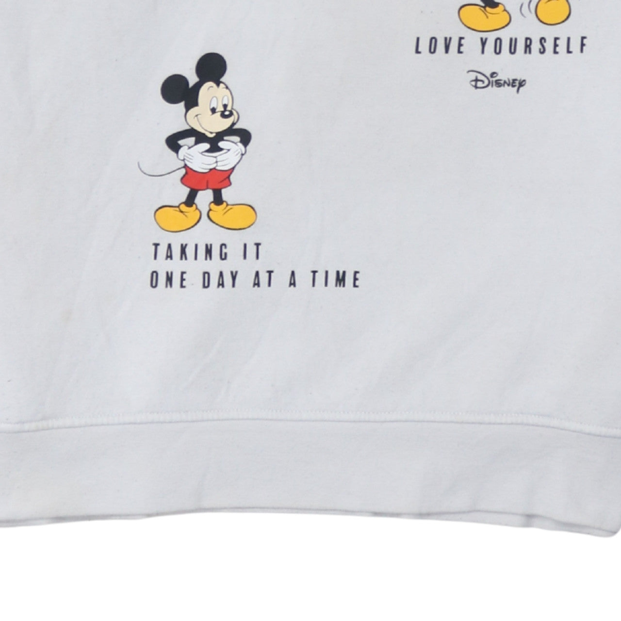 Disney Women's White Mickey Mouse Pullover Hoodie Size M