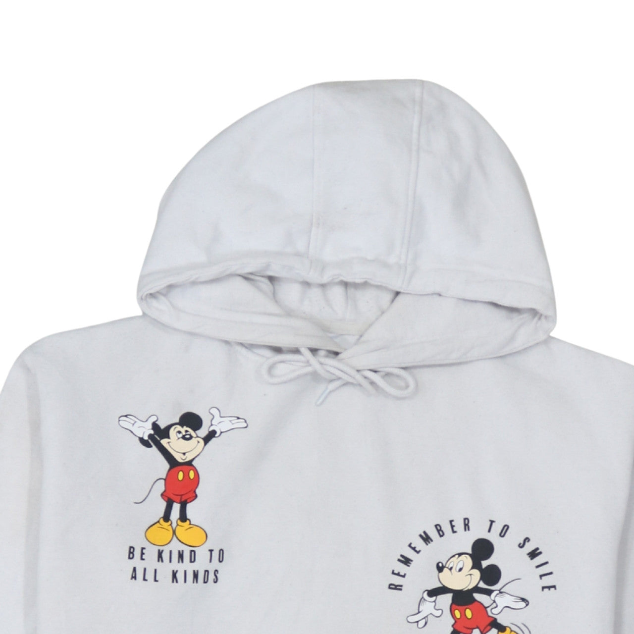Disney Women's White Mickey Mouse Pullover Hoodie Size M