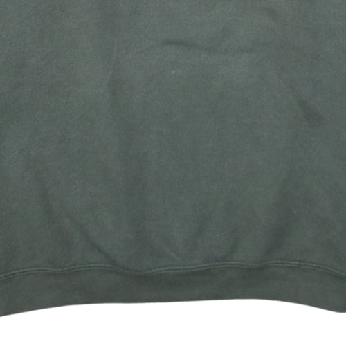 Lee Men's Green Heavyweight Henley Sweatshirt Size L