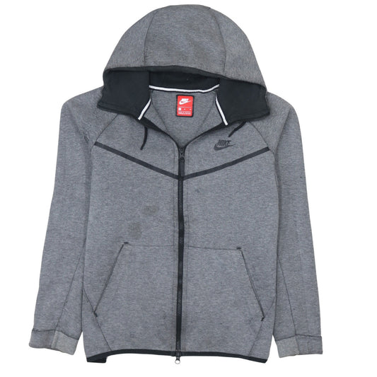 Nike Men’s Grey Full Zip Hoodie Sweatshirt Size S Sportswear