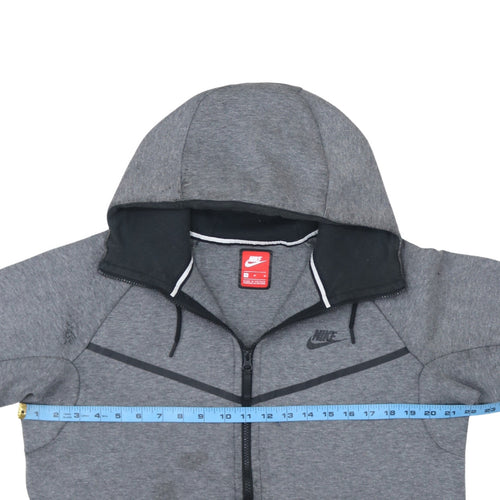 Nike Men’s Grey Full Zip Hoodie Sweatshirt Size S Sportswear