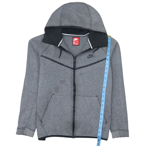 Nike Men’s Grey Full Zip Hoodie Sweatshirt Size S Sportswear