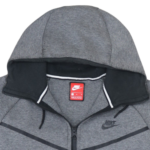 Nike Men’s Grey Full Zip Hoodie Sweatshirt Size S Sportswear