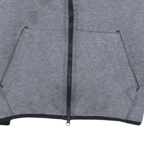 Nike Men’s Grey Full Zip Hoodie Sweatshirt Size S Sportswear