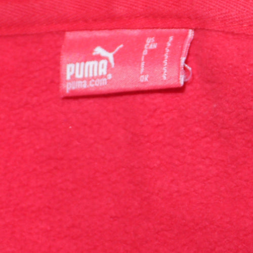 Puma Men’s Red Full Zip Hoodie Sweatshirt Size L Sports Fleece