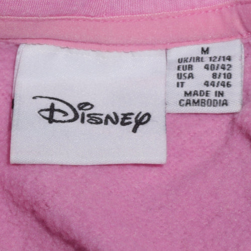 Primark Women Pink Minnie Mouse Hoodie Size 12 Hooded Pullover Sweatshirt