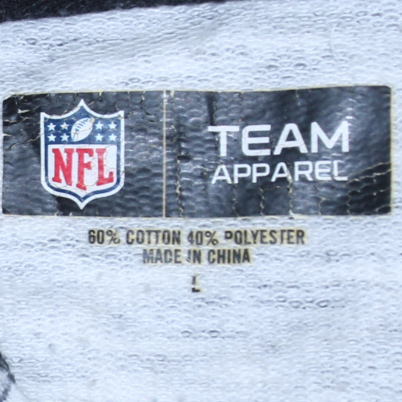NFL Team Apparel Carolina Panthers Women's Grey Full Zip Hoodie Size L