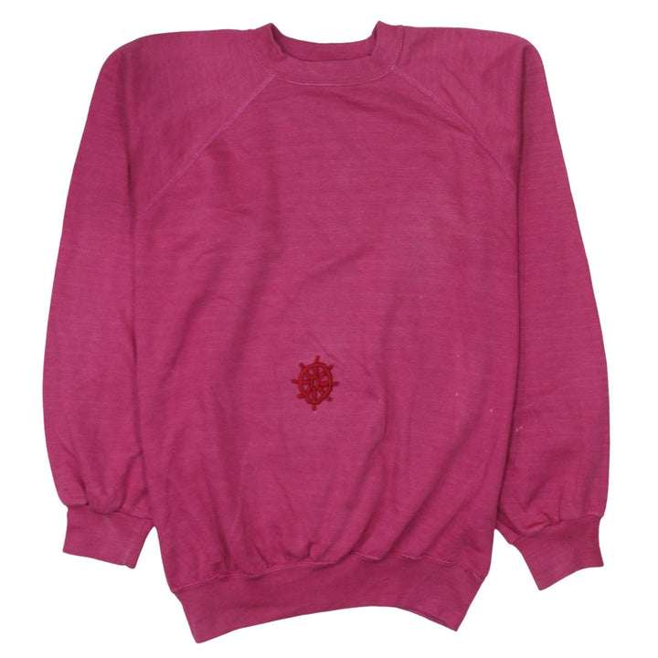 Champion Womens Pink Crew Neck Pullover Sweatshirt Size L