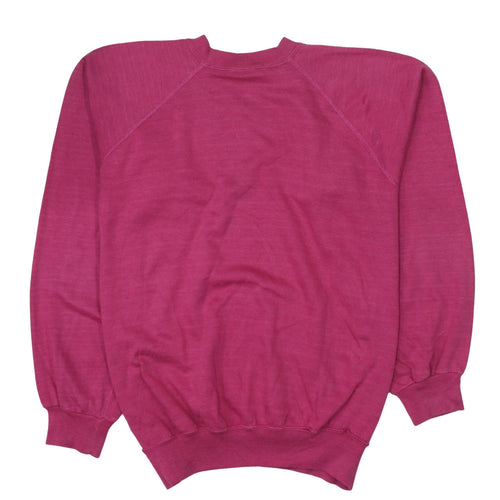 Champion Womens Pink Crew Neck Pullover Sweatshirt Size L