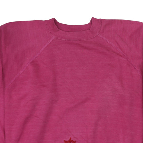 Champion Womens Pink Crew Neck Pullover Sweatshirt Size L