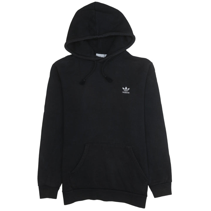 Adidas Men Black Pullover Hoodie Size M Sports Fleece Sweatshirt
