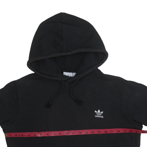 Adidas Men Black Pullover Hoodie Size M Sports Fleece Sweatshirt