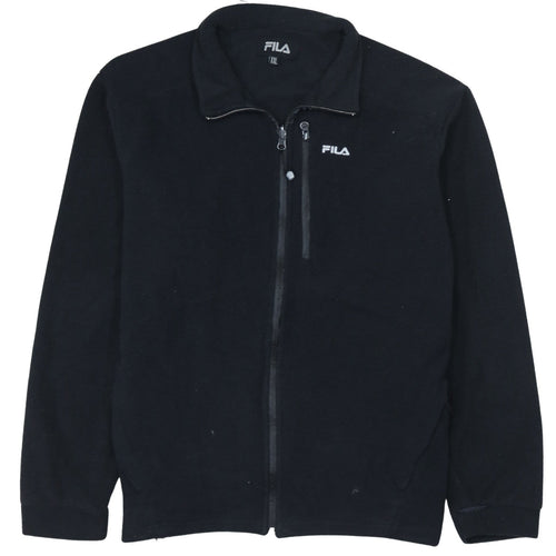 Fila Men's Black 2XL Full Zip Fleece Jacket