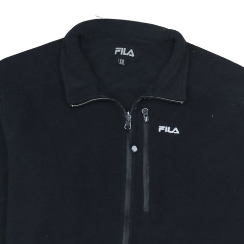 Fila Men's Black 2XL Full Zip Fleece Jacket